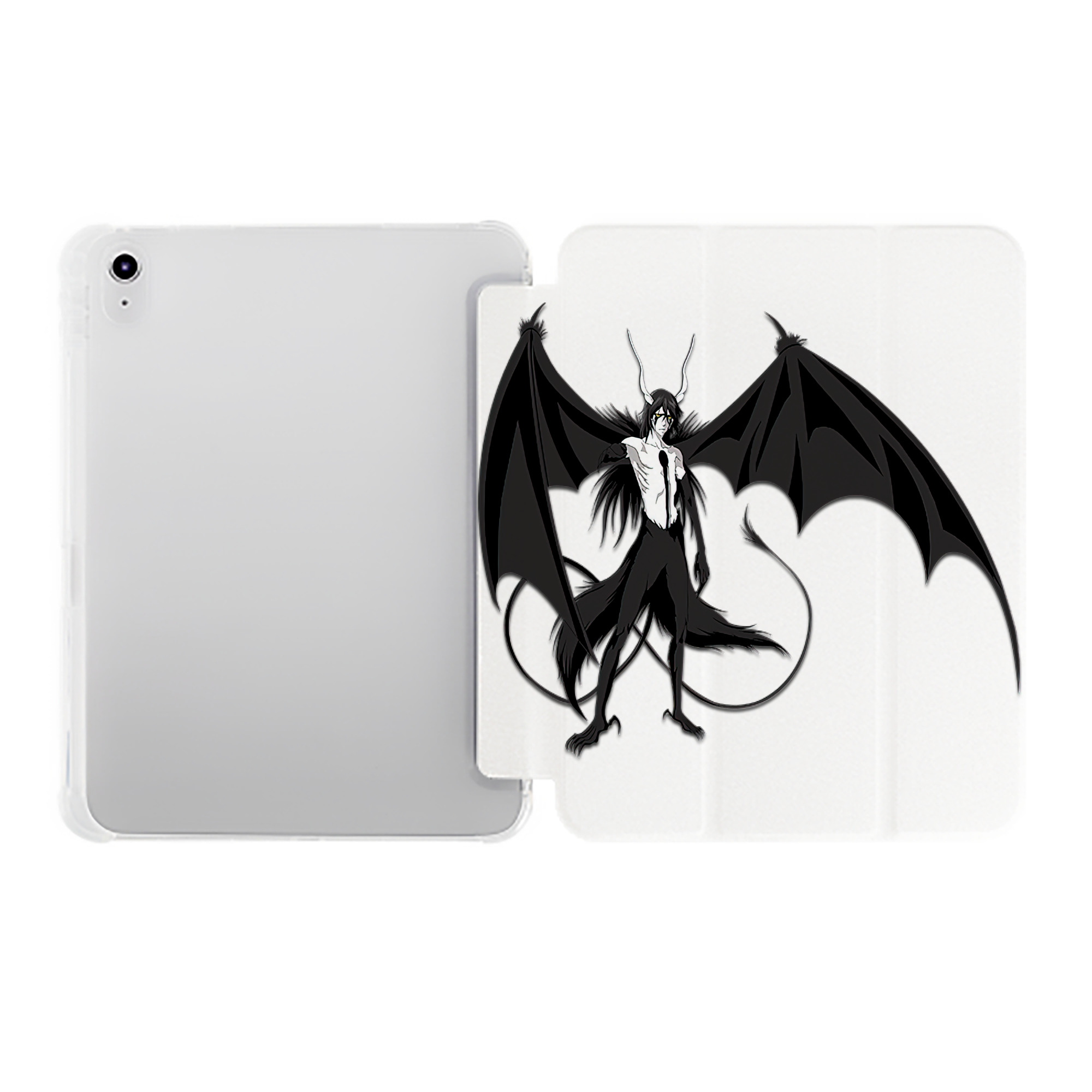 （画像用） ブリーチ ウルキオラ·シファー BLEACH Ulquiorra cifer IPad ケース ペン収納付き 三つ折りスタンド PUレザー×シリコン 対応機種9.5/10.5/10.9インチ